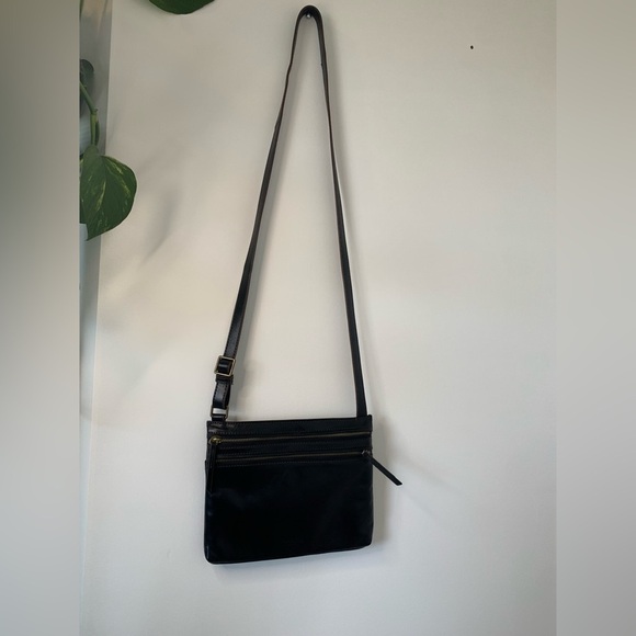 Margot New York Black Leather Crossbody Bag - Picture 8 of 12